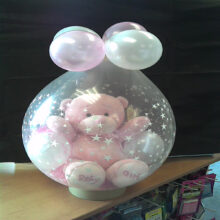 Baby Girl celebration bear in a balloon