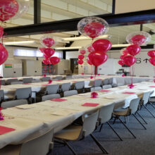 Yewlands School Prom balloon display