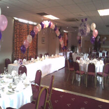 balloon arch for a wedding or birthday celebration